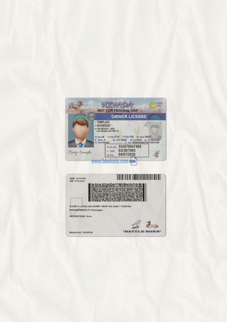 driver license template photoshop